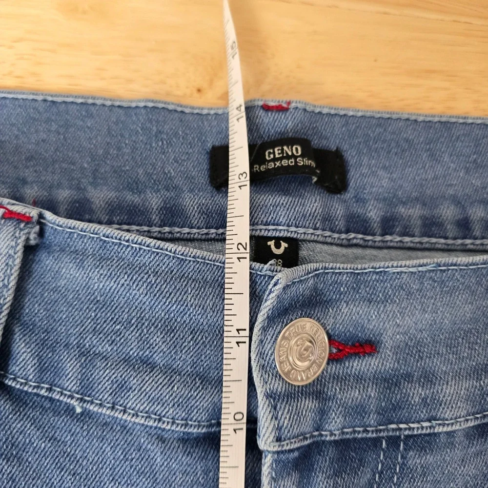 True Religion Geno Relaxed Slim Fit Men's Blue‎ Denim Jeans Size 38